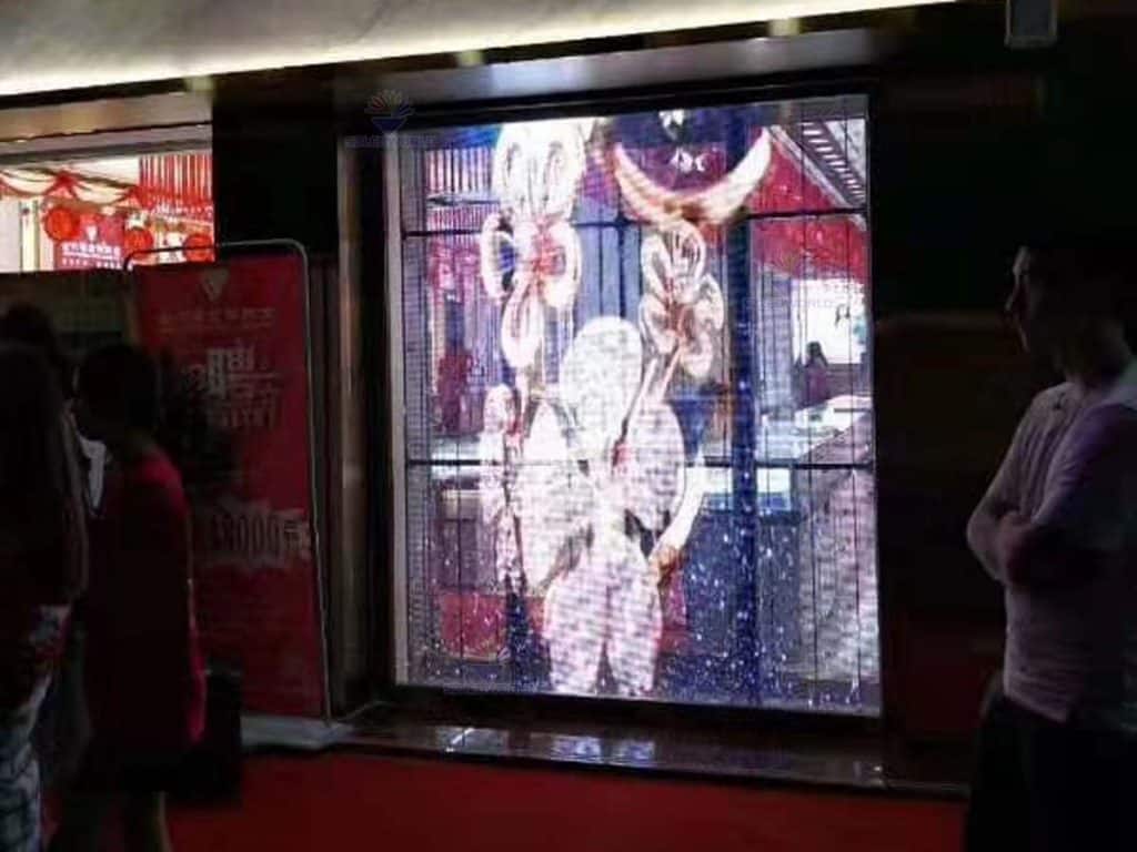 led transparent video wall for Recruitment